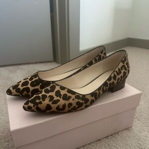 COLE HAAN leopard heeled flats